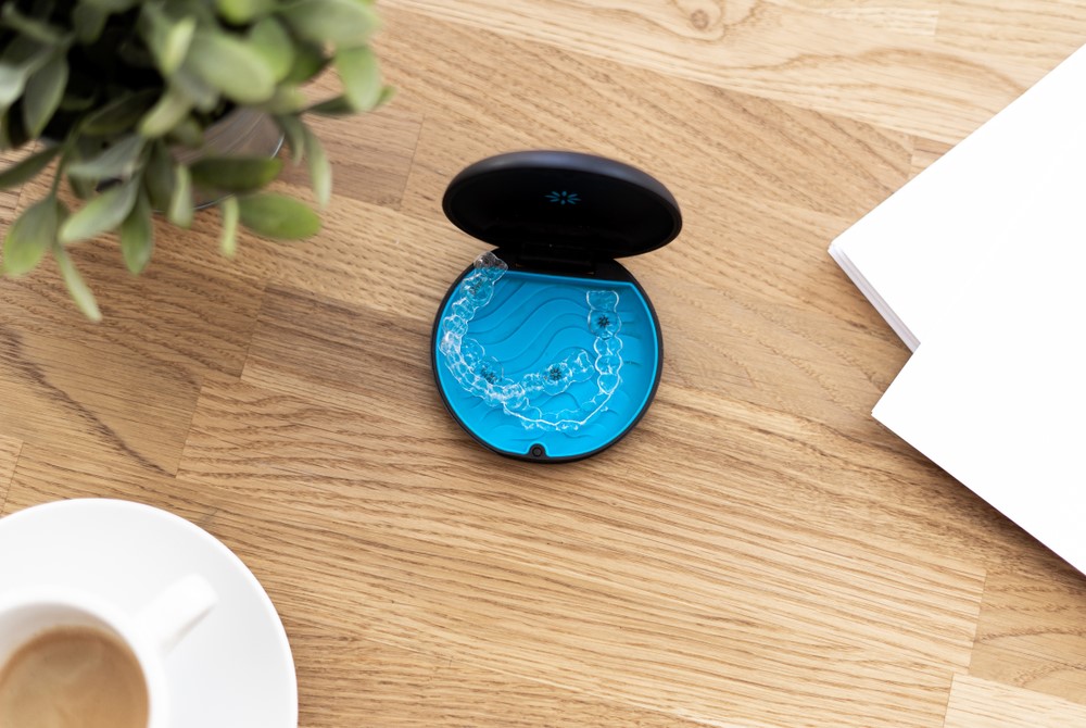 invisalign braces blue package